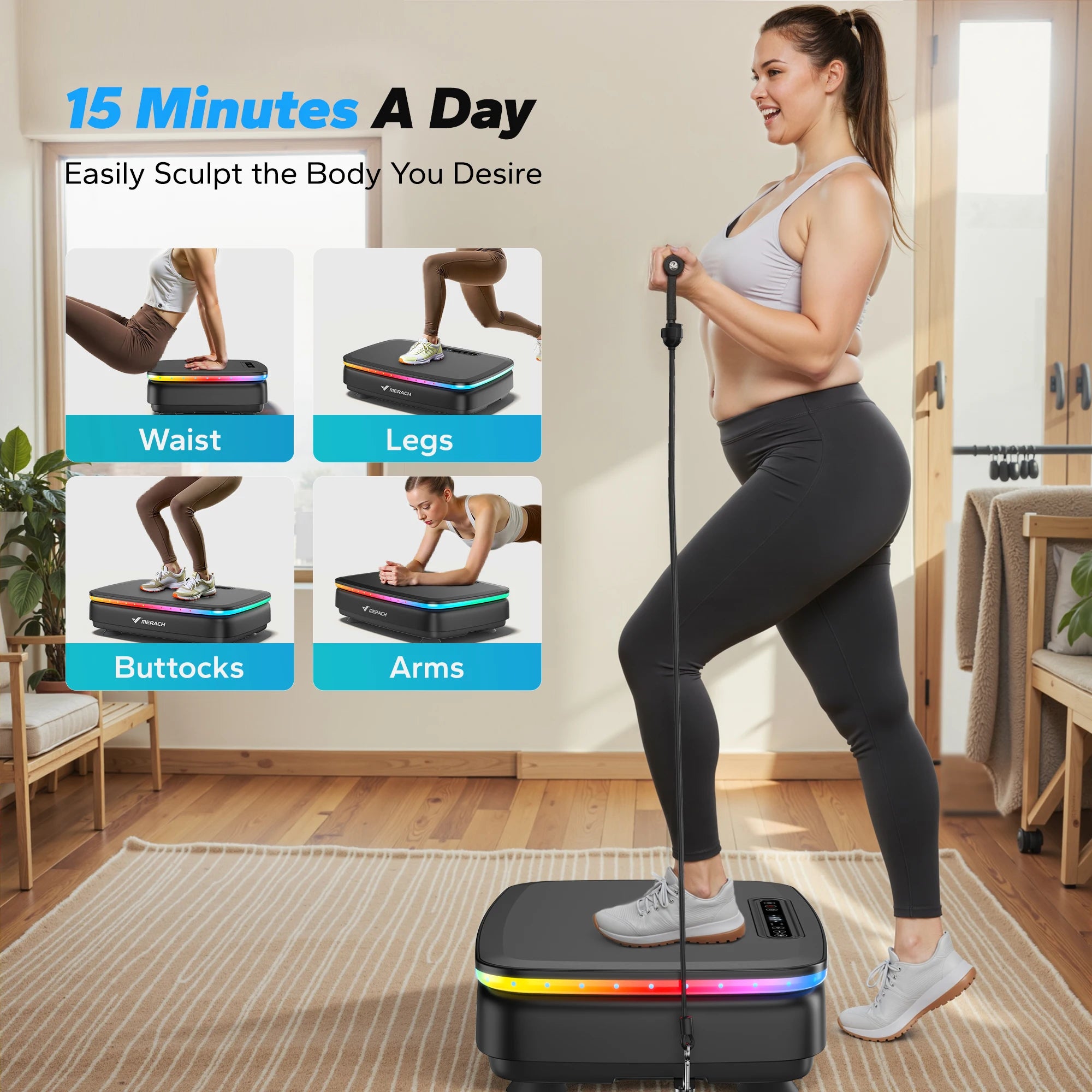Full Body Vibration Plate Exercise Machine