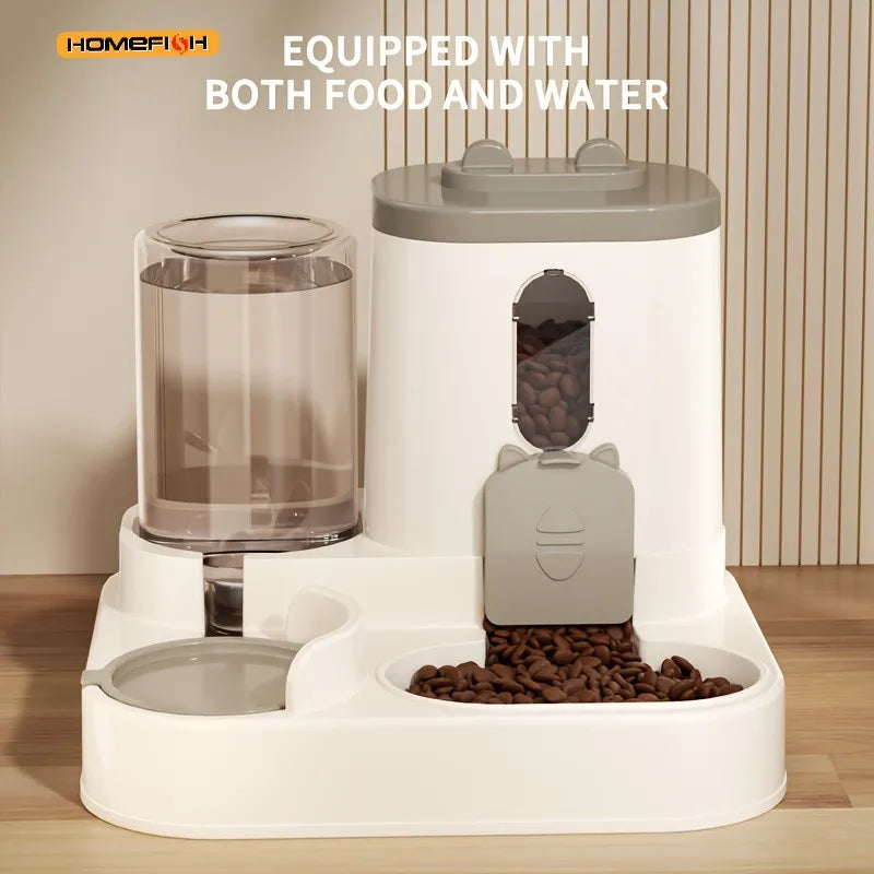 Integrated Food and Water Station for Pets