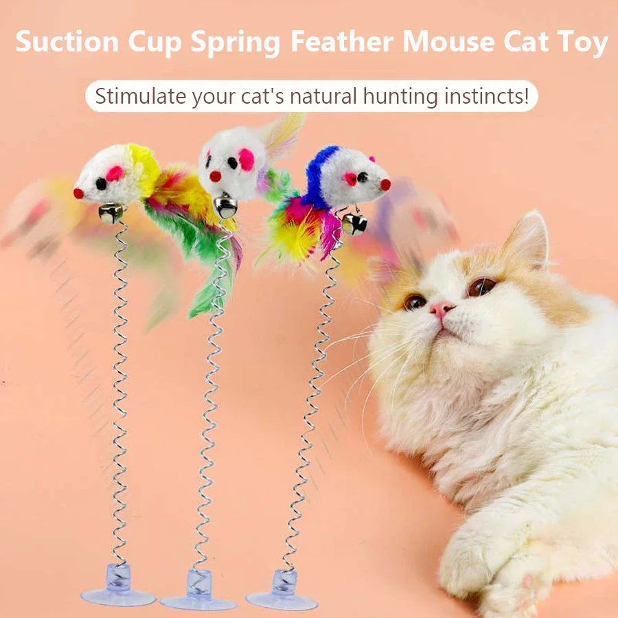Interactive Swinging Mouse Cat Toy