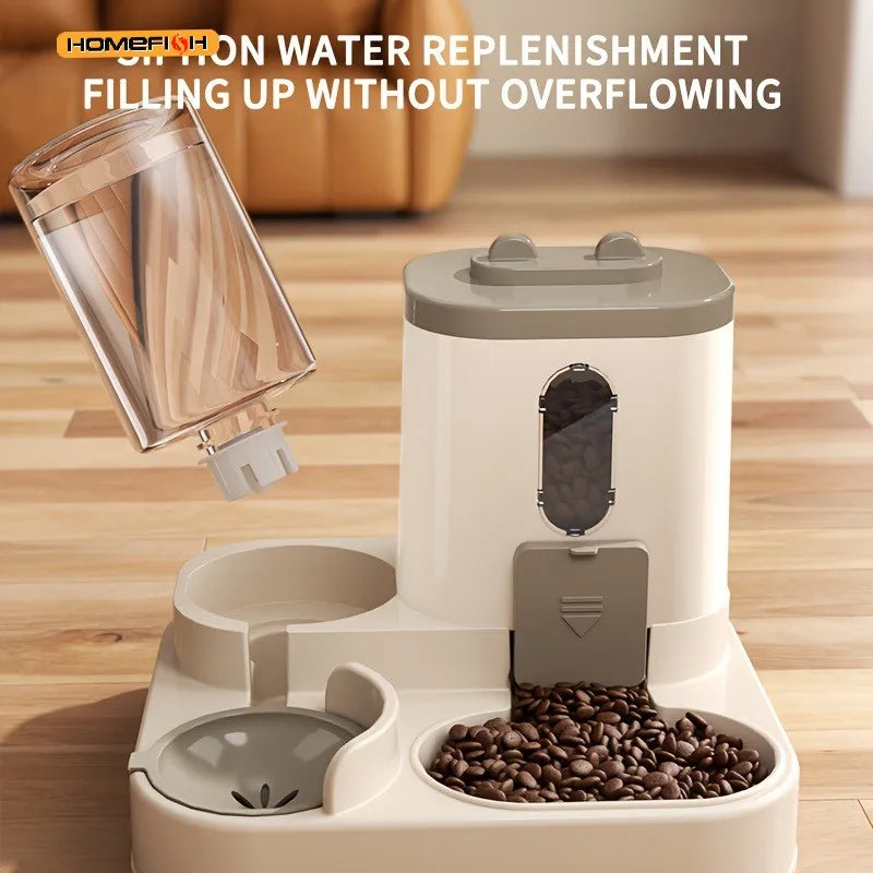 Integrated Food and Water Station for Pets