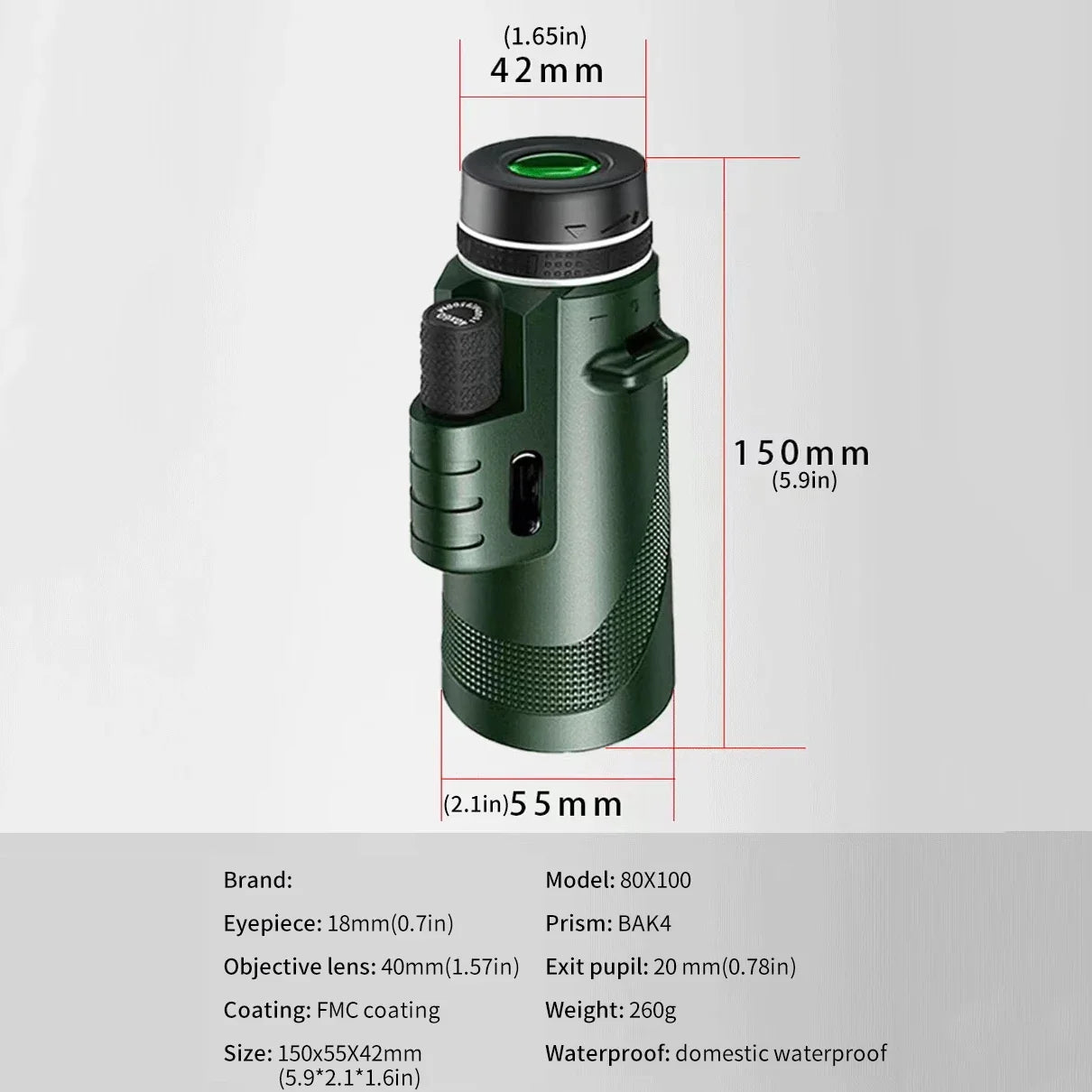 Portable Zoom HD Telescope